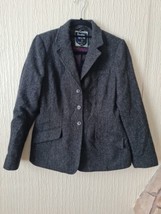 BODEN Women’s British Tweed by Moon 100% Wool Blazer Jacket size 12uk - £31.47 GBP