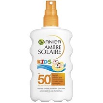 Garnier Ambre Solaire Kids Advanced Spf 50 Sunscreen Spray 200ml Free Shipping - £22.85 GBP