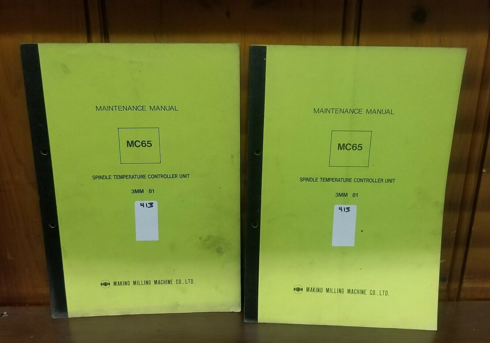 MAKINO MC65 SPINDLE TEMPERATURE CONTROLLER UNIT MANUAL - $19.50