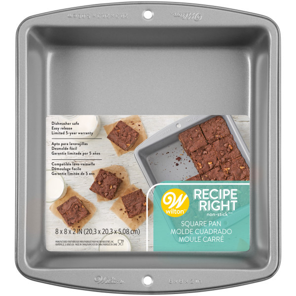 Primary image for Wilton Recipe Right Non-Stick Square Cake Pan, 8-Inch