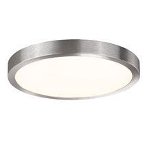 10 Inch Led Flush Mount Ceiling Light, Slim Dimmable Round Flat Panel Light For  - £37.79 GBP