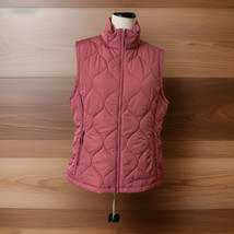 Free Country Sz L 12/14 Women’s Vest Quilted Puffer Pink Lightweight Poc... - $16.88