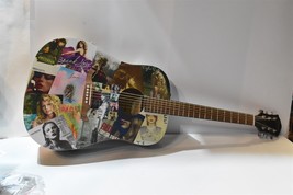 Taylor Swift Decoupage Acoustic Guitar Lover Red Midnights Fearless Folklore - £411.13 GBP