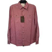 Weatherproof Vintage Chambray Long Sleeve Shirt Mens Small Garnet Red - £11.35 GBP
