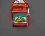 Slot Machine Slots Gambling Jackpot GLASS Christmas Holiday Ornament - £8.01 GBP