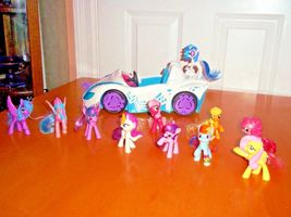 Lot Of My Little Pony Equestria Girls Dj PON-3 Rockin Convertible Vehicle Ponies - £40.21 GBP