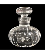 Crystal Perfume Bottle with Lid Art Deco Vanity Dresser Signed Atlantis ... - £31.50 GBP