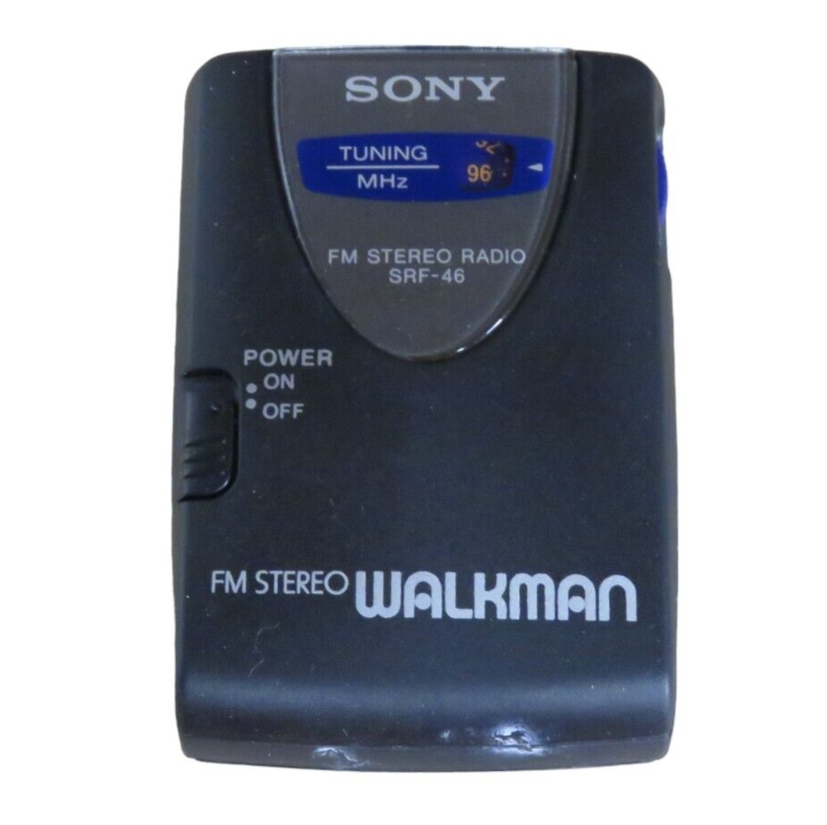 Sony Walkman SRF-46 Black FM Stereo Portable Pocket Radio - Tested - $11.38