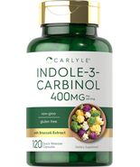 Carlyle Indole-3-Carbinol (I3C) 400mg | 120 Capsules | Non-GMO, Gluten F... - $44.99