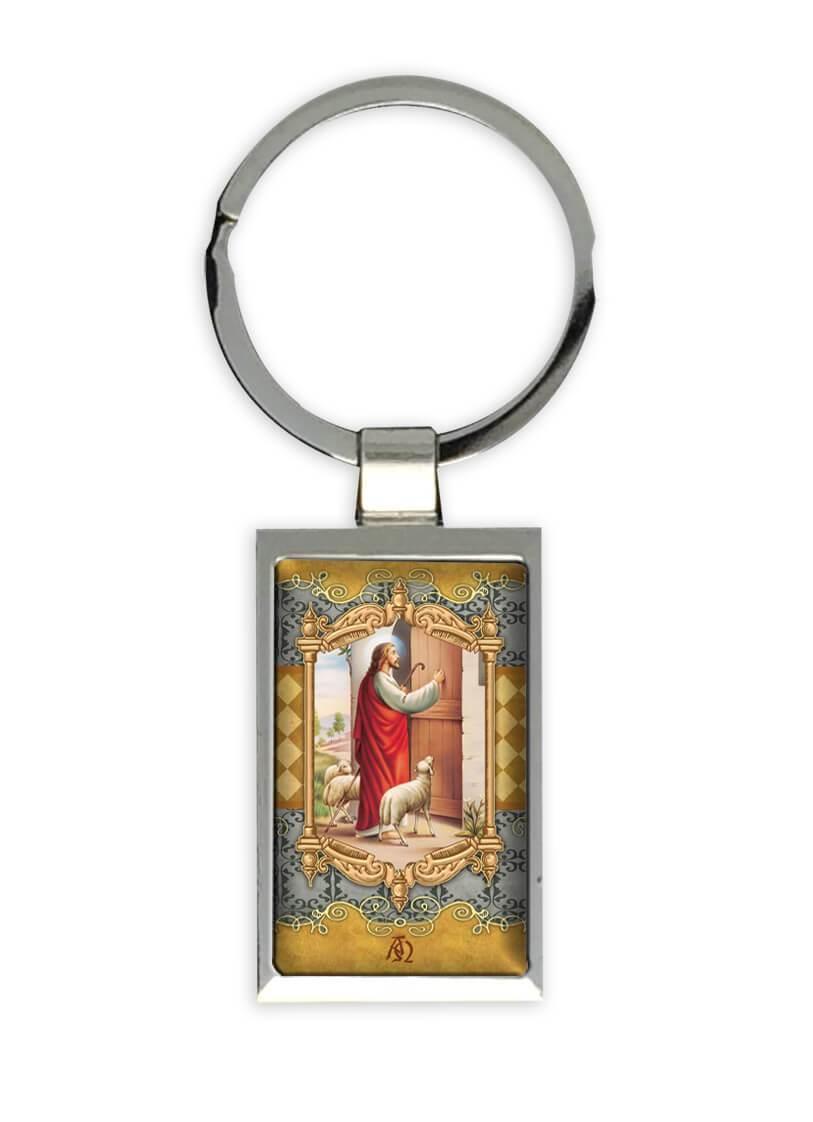 Catholic Keycaps Jesus Knocking on The Door : Gift Keychain Catholic Religious Classic ...