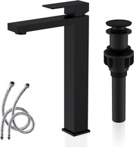 Lj-9031A-2, Kenes Matte Black Bathroom Faucet With Pop-Up Sink Drain And... - $98.97