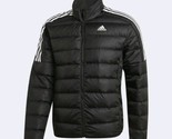 Adidas Essentials Down Insulated Puffer Jacket Coat Black White New Mens... - $70.11
