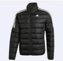 Adidas Essentials Down Insulated Puffer Jacket Coat Black White New Mens XXL - £56.04 GBP