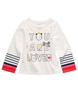 First Impressions Toddler Girls Long Sleeve PrintED T-Shirt,White,6-9 Mo... - £12.24 GBP