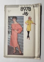 1979 Simplicity Sewing Pattern #8978 Size 12 Misses&#39; Jiffy Pullover Dress UNCUT - £9.48 GBP