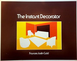 Rare Vintage The Instant Decorator by Frances Joslin Gold Hardcover Spiral Bound - £43.24 GBP