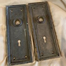 2 Antique/Vintage Door Plate, Backplate, Escutcheon, Knob, Back Plate, A... - $29.99