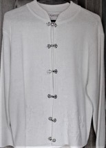 Crystal Kobe White L/S Sweater M NWOT - £35.12 GBP
