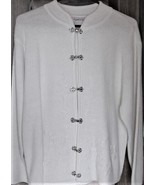 Crystal Kobe White L/S Sweater M NWOT - £35.06 GBP
