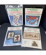 Bucilla MERRY CHRISTMAS Cross Stitch Kits Lot of 4 #82516 #61084 #82600 ... - $25.74