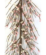 EV-C31 Primitive Pip Berry Garland in Pink &amp; Cream Color - 60 inches Flo... - $16.75