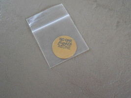 Origami Owl Large Living Locket Plate (new) NO ONE FIGHTS ALONE - GOLD - £11.08 GBP