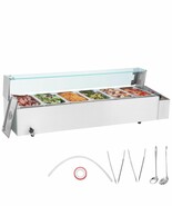 VEVOR 6-Pan Commercial Electric Food Warmer Countertop Buffet 6*8Qt with... - $7,326.84 MXN