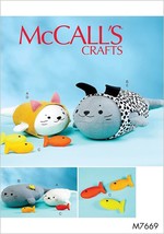 McCall&#39;s Sewing Pattern 7669 Soft Cat and Dog Toys - $8.96