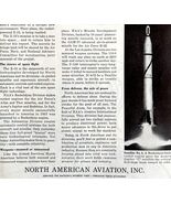 North American Aviation 1958 Advertisement Aviation Astronomy Space DWEE11 - €21,44 EUR