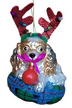 December Diamonds 79-81062 Cocker Spaniel Dog On Bed 5&quot; Christmas Ornament - $18.66