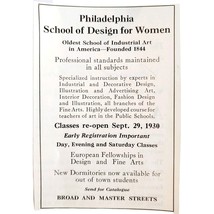 1930 Philadelphia School Of Design For Women Advertisement Artist School... - $368.12 MXN
