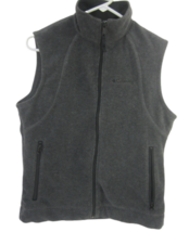 Columbia Womens Activewear fleece vest sz S gray full zip pockets gray j... - $17.81