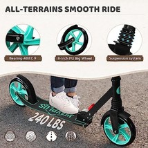 WAYPLUS Kick Scooter for Ages 6+Kid Teens &amp; Adults. Max Load 240 LBS. Fo... - £146.66 GBP
