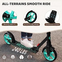 WAYPLUS Kick Scooter for Ages 6+Kid Teens &amp; Adults. Max Load 240 LBS. Foldabl... - £148.37 GBP