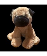 Aurora PUGSY PUG PUPPY DOG PLUSH Tan Black 12&quot; Stuffed Animal Excellent ... - £14.85 GBP