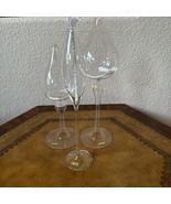 Vintage Art Glass Oil Lamp 3 Pc Set Hand Blown Clear  Glass  *READ - $895.23 MXN