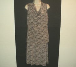 Michael Kors Top &amp; Skirt Set Size M Sleeveless Brown Baroque Paisley Medium - £25.58 GBP