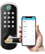 Sifely Smart Door Lock, Fingerprint Biometrics Keyless Entry Keypad Door... - $98.13