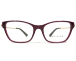 Bvlgari Eyeglasses Frames 4159-B 5426 Red Gold Cat Eye Asian Fit 54-17-140 - £112.62 GBP