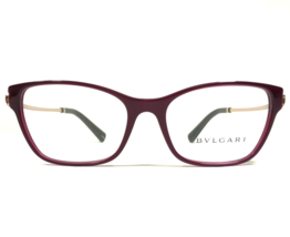 Bvlgari Eyeglasses Frames 4159-B 5426 Red Gold Cat Eye Asian Fit 54-17-140 - $140.03