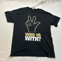 Who Ya With? Mens Graphic T-Shirt Black Coca-Cola Vanderbilt Athletic Si... - $18.80