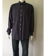 THEORY Men&#39;s Button Up Blue/Gray Stripes 100% Cotton Long Sleeve Shirt (... - £32.01 GBP