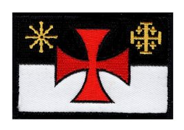 Templar Knight Crusader Flag Hook Patch (MTC1) - £7.23 GBP