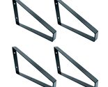Lot of 4 HARDWOOD REFLECTIONS 12 in Triangle Shaped Steel Shelf Bracket ... - $73.40