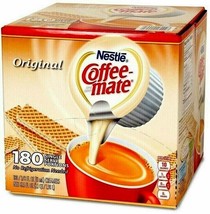 Coffee-mate Liquid Coffee Creamer, Original, 180 Mini Cups (NES753032) - $27.58