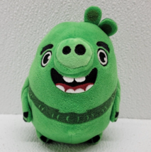 Angry Birds 5&quot; Green Leonard The Pig Plush Rovio Jazwares RUSS Stuffed Toy- 2019 - £13.22 GBP
