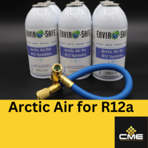 Envirosafe Arctic air for R12, Auto A/C, Refrigerant Support, 6 Can &amp; Hose - £66.16 GBP