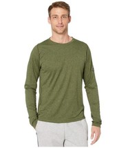 adidas Men Freelift Long Sleeve T-Shirt Tech Olive/Legend Earth DX9496 - $20.00