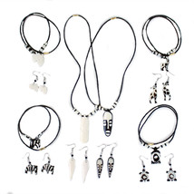 Set Of 6 Kenyan Bone Necklaces/Earrings For You - $69.75