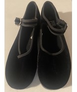 TUK Mary Janes Women’s size 10 Black Velvet Shoes Ballet Flats - $47.86 CAD